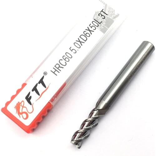 1PC Mill Aluminium 5.0XD4X50L Extra Long HRC60 3Flute Endmills Tool CNC Lathe Cutter Tungsten Carbide Milling Cutter Mill End