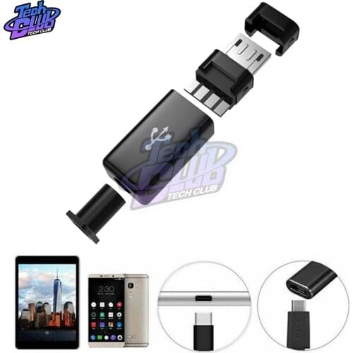 10sets DIY Micro USB Male Plug Connectors Connector Kit w/ Covers Black 5Pin
