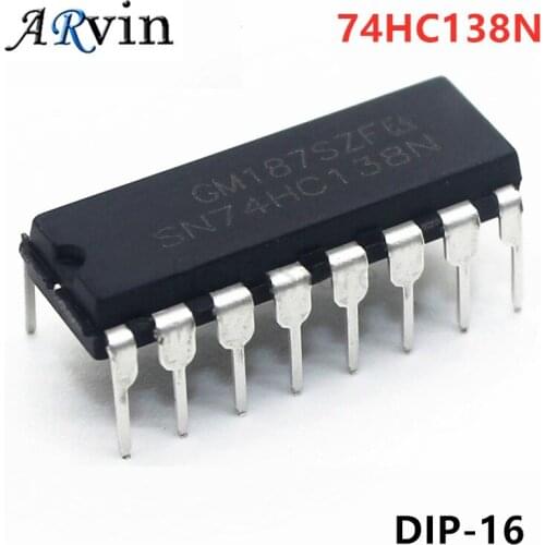 10PCS SN74HC138N DIP16 SN74HC138 DIP 74HC138N 74HC138 DIP-16 new and original IC