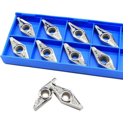 10pcs VCGT220516 AK H01 Aluminum Turning Inserts Carbide Blade cnc Lathe Cutter Aluminum Copper Tool