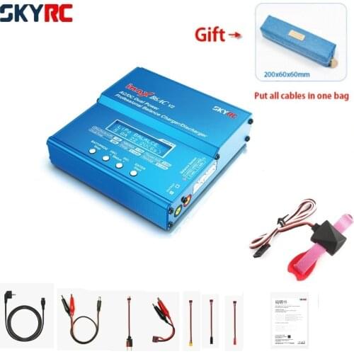 100% original SKYRC iMAX B6AC V2 Dual Power Balance Charger/Discharger for Lipo Battery + EU/US/UK/AU plug power supply wire