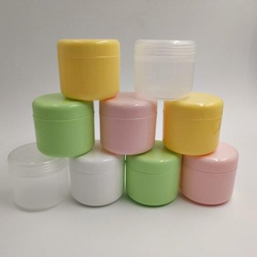 120pcs/lot 30ml Plasctic Cream Container Cosmetic Empty Jar Pot Eyeshadow Makeup Face Containers Bottle