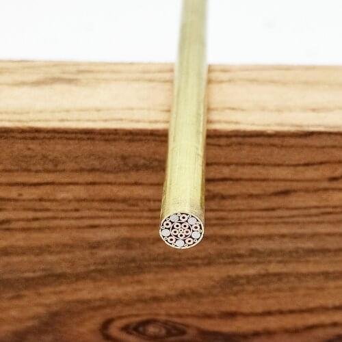1X 6mm Dia. Mosaic Pin Rivet Brass Tube Tool Knife Making Decoration Material