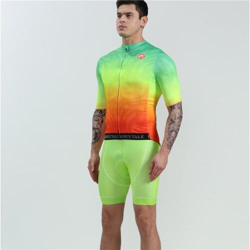 2019 boestalk bicycle team competition suit group Ang outdoor training jersey quick-drying breathable fabric to make gel cushion