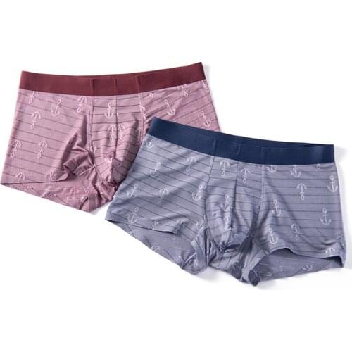 3pcs/Lot Sexy Underpants Shorts plus Size Cotton Printed Men Soft Underwear Male Breathable
