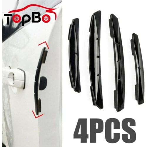 4pcs Car Sticker Door Edge Guards Trim Molding Anti-Scratch Auto Crash Barriers Door Guard Collision Protector Car-Styling