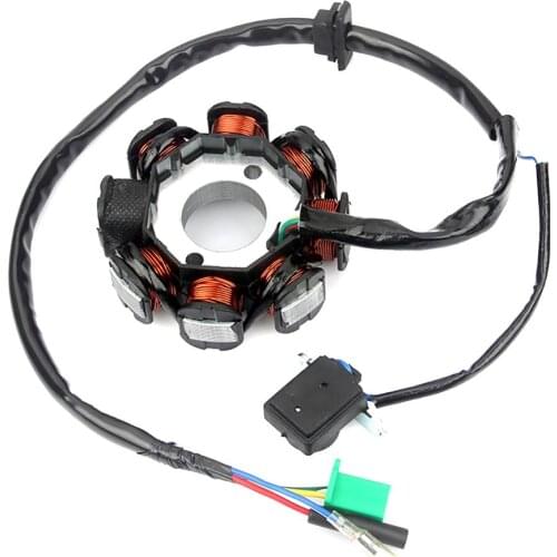 DC Ignition Stator Magneto Coil Generator 8 Poles for GY6 150cc 125cc Chinese Scooter Moped ATV Quad Pocket Bike