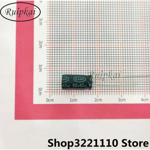 100pcs 47UF 50V 6.3X12mm Aluminum Electrolytic Capacitor 50V 47UF 6.3*12mm CT series 105 temperature life expectancy 10000H