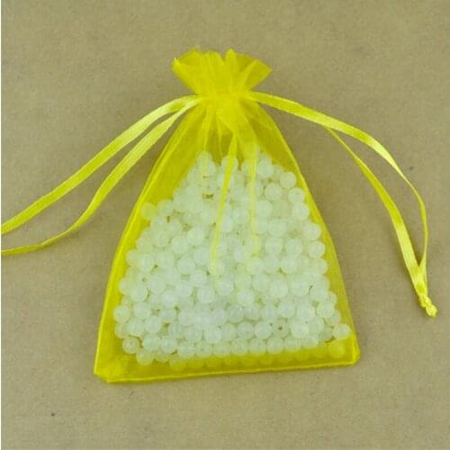 Free Shipping Wholesale 100pcs/lot 15x20cm yellow color Drawable Organza Jewelry Packaging Wedding Gift Bags&Pouches