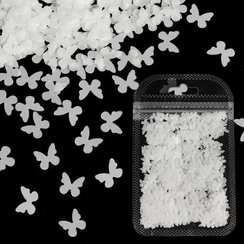 Butterfly Sequin Epoxy Resin Mold Filling Silicone Molds Decorations Jewelry Making Supplies Pearl Color Nail Art Glitter Flakes