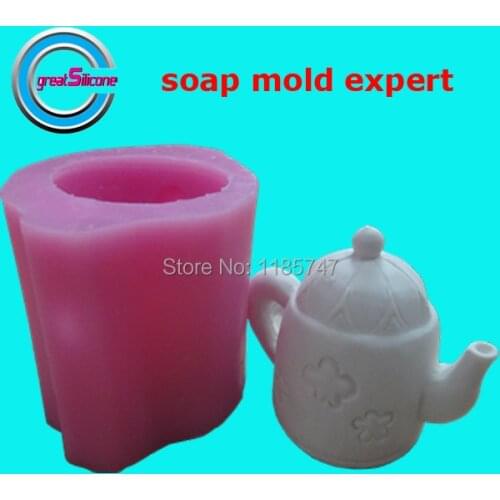 Teapot DIY Silicone Candle Molds Soap Molds 3D Silicone Mold for Candle Making