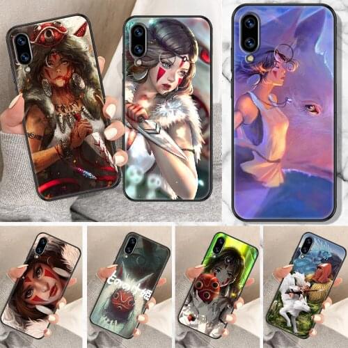 Anime Princess Mononoke Phone Case For Huawei Honor 6A 7A 7C 8A 8X 8 9 9X 10 10i 20 Lite Pro black art shell soft bumper fashion