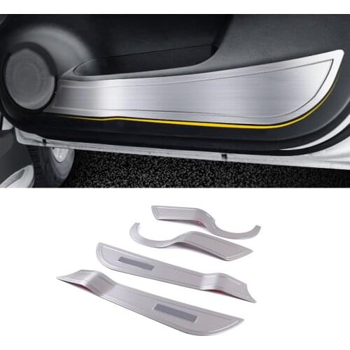 For Nissan X-TRAIL T32 Rogue 2014-2021 Car Accessory Stainless Door Anti-kick Pad Cover Trim Frame Interior Decoration Molding
