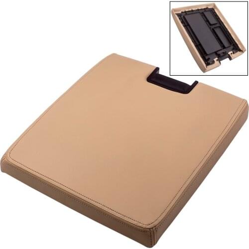 Auto Center Console Lid Armrest Kit Fit for Cadillac Escalade EXT Chevy Avalanche Silverado 1500(Gray Camel) Armrest Cover Lid