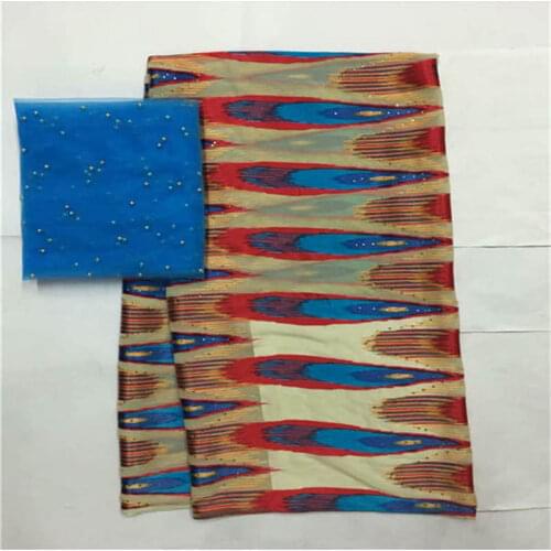 LX!Classical Design African 100% Silk Chiffon Fabric 5 +2 Yards European Style Silk Chiffon Womens Fabric! F32901