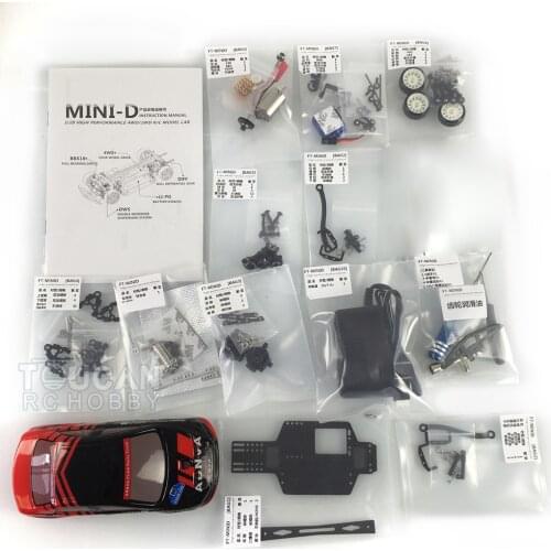1/28 RC Car 4*4 AWD Chassis MINID Drift Racing Model KIT Toys For Boys For Lancer EVO THZH1108-SMT4