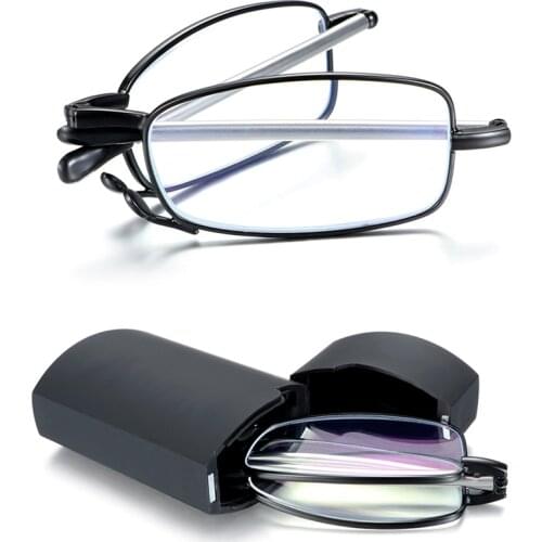 Presbyopia Eyeglasses Unisex Blue Light Blocking Glasses Folding Reading Glasses Computer Goggles Anti UV Eyewear Vision Care