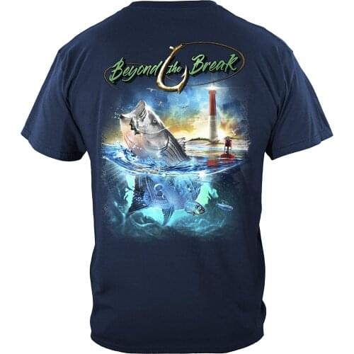 Striped Bass Fishing T-Shirt Summer Cotton Short Sleeve O-Neck Mens T Shirt New S-3XL