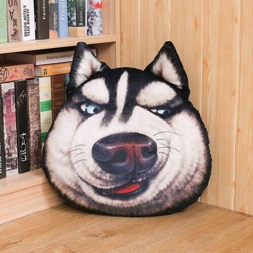 38/50/70cm Cute Husky Dog Plush Toys Cute Expression Pillow Cushion Stuffed Soft Pillow Animal Dog Plush Doll Birthday Gift