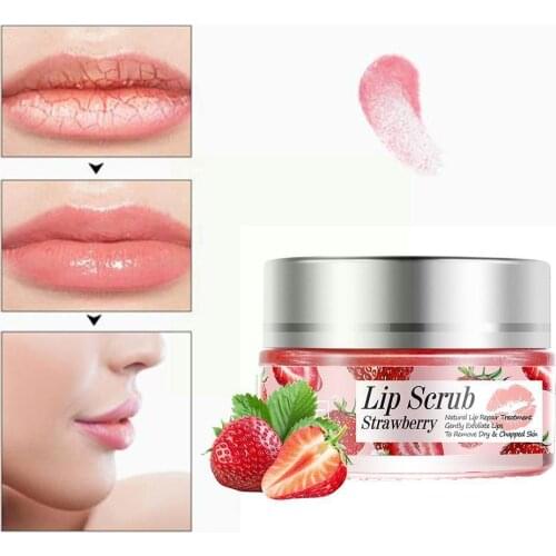 Lip Scrub Care Exfoliating, Fading Lip Wrinkles, Anti-drying, Lipstick Exfoliating Moisturizing Tender 20g H2P4