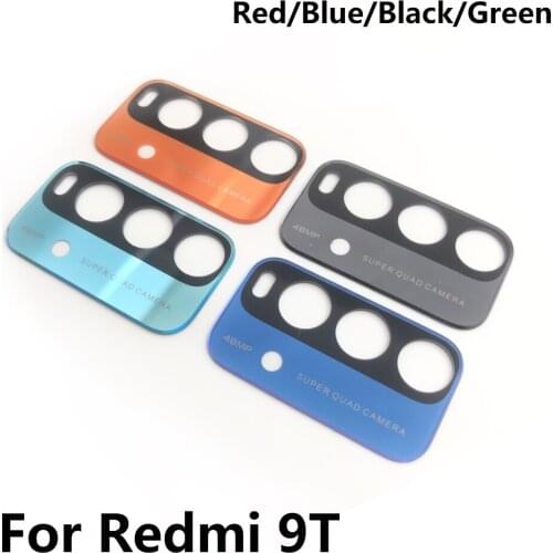 100Pcs/lot, Camera Glass For Xiaomi Redmi 9T Rear Back Camera glass Lens With Glue Adhesive