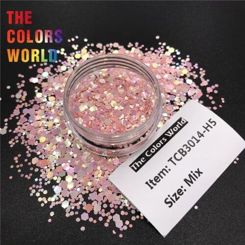 TCT-441 Chunky Mix Hexagon Nail Glitter Nail Art Decoration Tumbler Crafts DIY Handwork Accessories Festival Party Supplier