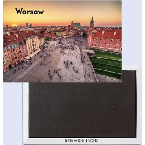 Warsaw ,Poland Tourist souvenir Magnetic refrigerator magnet Home decoration Special gift for friend