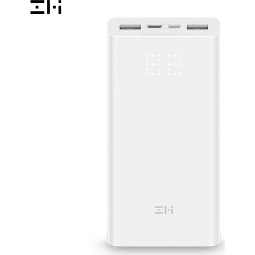 ZMI Power Bank QB821 20000mAh Power Digital Display 18w QC3.0 Fast Charging Dual USB 20000 mAh Powerbank for Smartphone