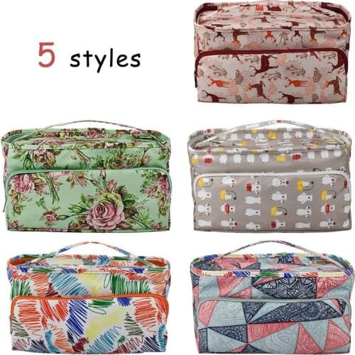 Knitting Needles Sewing Set Storage Bag Crochet Hooks Needle Thread Yarn Storage Bag DIY Organizer Holder Wool Crochet Hooks