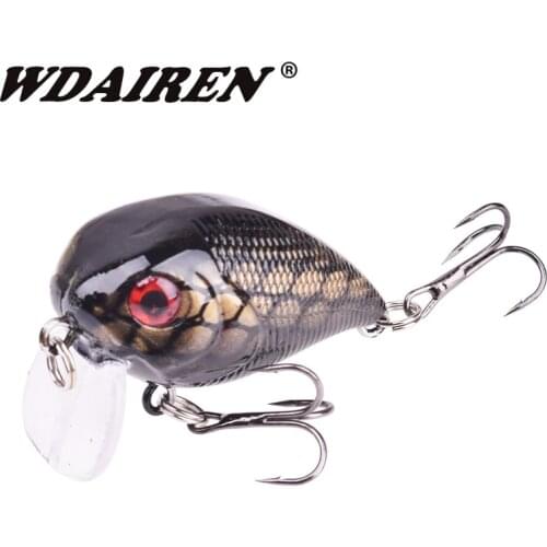 WDAIREN Pesca Bass Crank Hard Lures 5cm 7g Top Water Minnow Swimbaits Artificial Baits Fly Wobblers Carp Sea Fishing Tackle