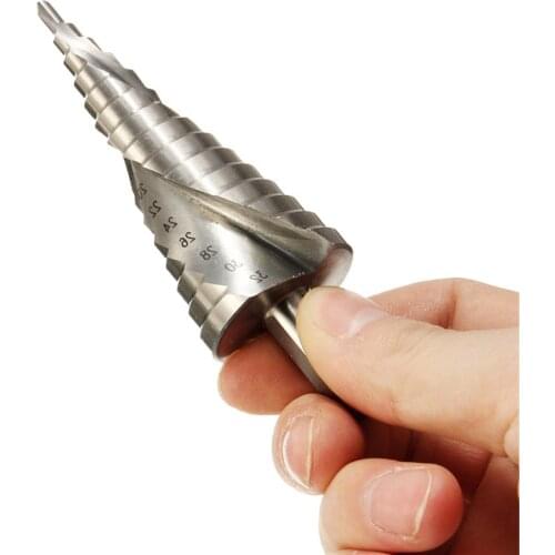 1pcs 4-32mm Pagoda Drill Hexagon screw drill HSS Power Tools Spiral Grooved Metal Steel Step Drill Bit