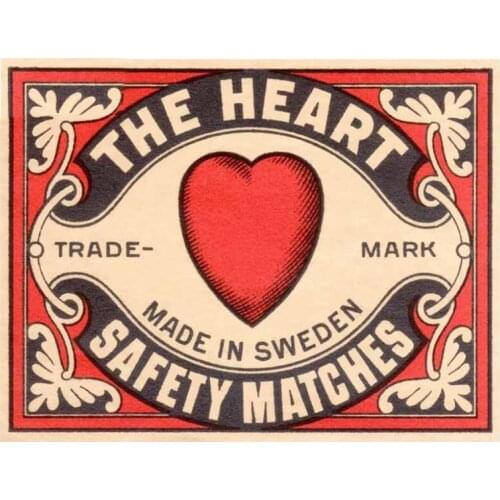 13cm x 10cm For Swedish Matchbox Label Car Accessories Stickers Anime Graphics Decal Personalit Creative Decoration