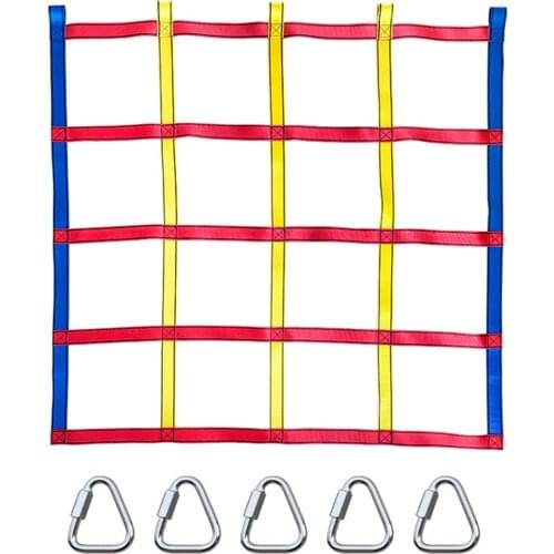2020 Playgrounds Ninja Climbing Net Ribbon Physical Training Kids Childrens Outdoor Games Swing Hanging Step Ladder Sports Rop