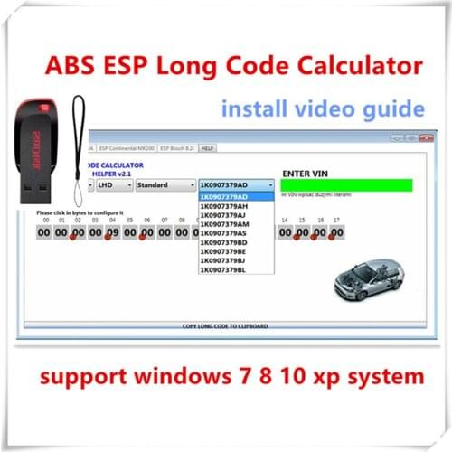 2021 hot sell for VW ABS ESP Long Code Calculator Helper MK60EC1 free shipping