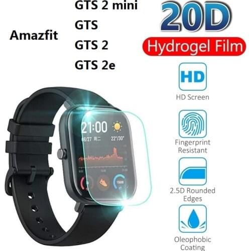 Protective Hydrogel Film for Amazfit GTS Screen Protector for Amazfit GTS (Not Glass) Protection Film Foil