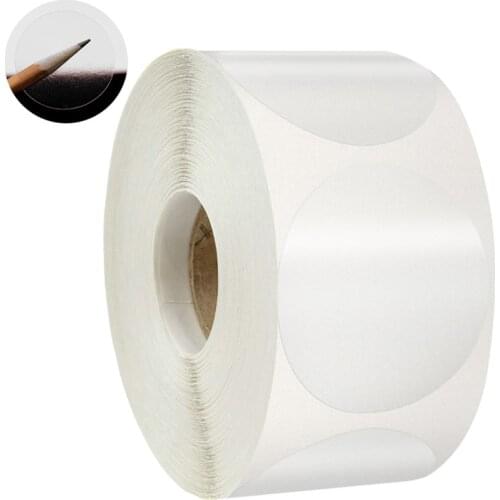 500 Labels per roll Clear Seal Stickers 1 inch Round Transparent Stickers scrapbooking for packages Office stationery sticker