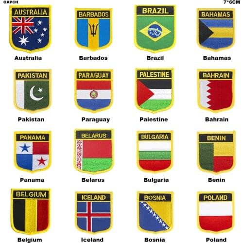 Army Flag Iron on Saw on Badge Natinal Patch Tactical Military Patches Fabric