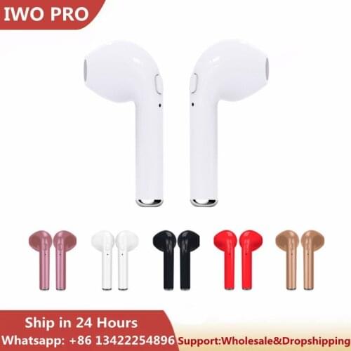 IWO PRO i7-TWS in-ear Bluetooth Earphone Wireless Headphones Mini Music Earpiece Sport Earbuds Headset With Mic for iPhone 6 8 X