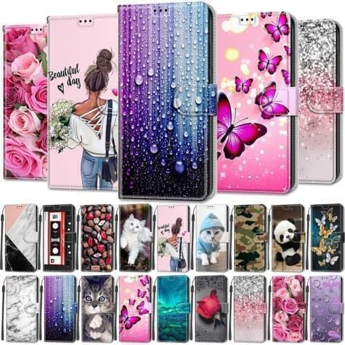 Wallet Flip Cover For OPPO A15 Coque on sFor OPPOA15 s A15s CPH2185 Hot Creative Painted Pattern Magnetic Hasp Leather Case