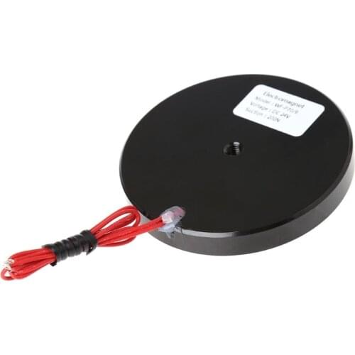 2 Styles Holding Electric Sucker Electromagnet Magnet Dc 12V 24V Suction-cup Cylindrical Lifting 200N Suction Plate Metal