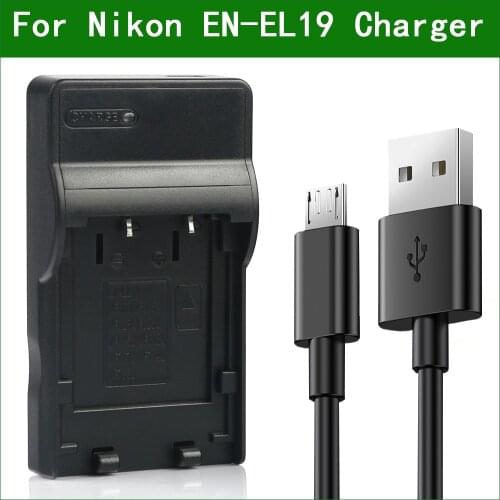 EN-EL19 EN EL19 Digital Camera Battery Charger for Nikon Coolpix S32 S33 A300 S100 S2700 S2750 S2800 S3100 S3200 S3400 S3500