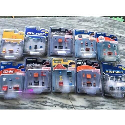 GREENLIGHT 1/64 Repair Tool Scene Workbench Lifting Frame Model Car Metal model plastic accessories