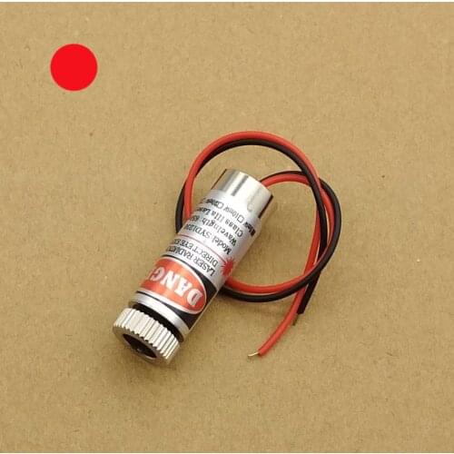 650nm 5mW Red Point Laser Module Laser Head Glass Lens Focusable Industrial Class 3V 5V