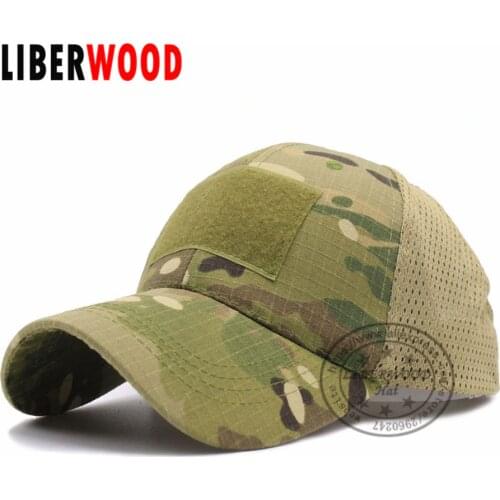 LIBERWOOD ACU Multicam Operator Hat Special Force Camo Mesh Cap Airsoft Hat for Men Tactical Contractor Army Baseball caps Hat