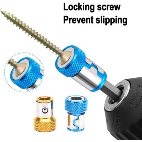 Metal Screwdriver Bit Magnetic Ring Shank Anti-Corrosion Drill Bit Magnet Powerful Ring
