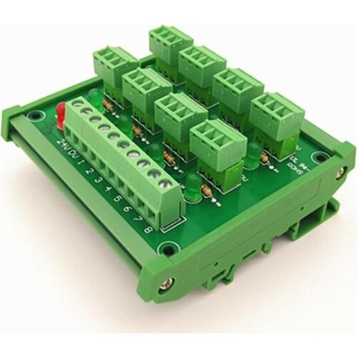 DIN Rail Mount PLC 8 channel PNP input screw terminal block IO photoelectric proximity switch sensor terminal block