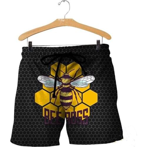 Beekeeper 3D mens and womens full Print Shirt Shorts casual beach shorts fashion beach hip hop Street shorts