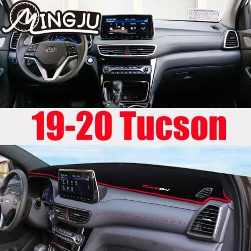 For Hyundai Tucson 2015 2016 2017 2018 2019 2020 Car Dashboard Cover Avoid Light Pad Instrument Panel Mat Carpets Accessories