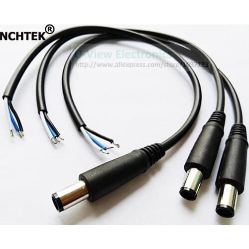 NCHTEK DC Cord Tip 7.4x5.0mm Plug Connector Cable For DELL HP Replacement About 30CM/1Feet/Free DHL Shipping/200PCS