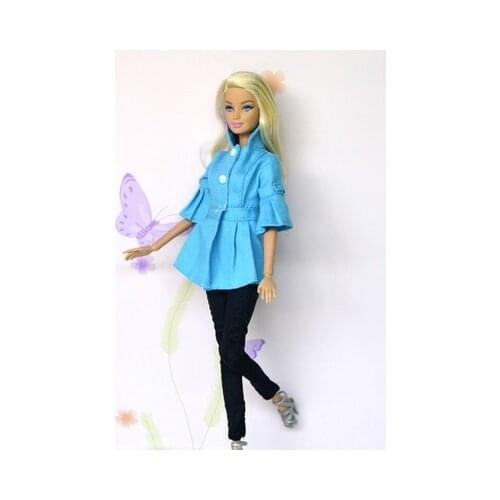New styles Festival Gifts Top+trousers lifestyle Suit Casual Clothes Trousers For BB Doll 1:6 BBI00288